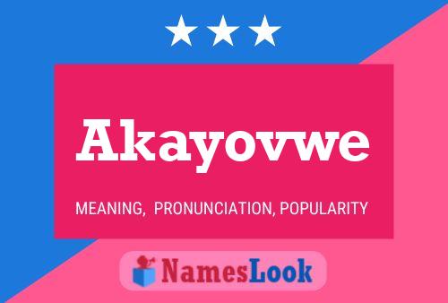 ملصق اسم Akayovwe