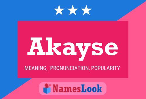 ملصق اسم Akayse