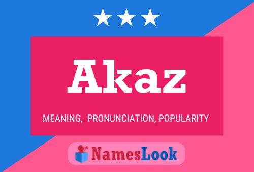 ملصق اسم Akaz