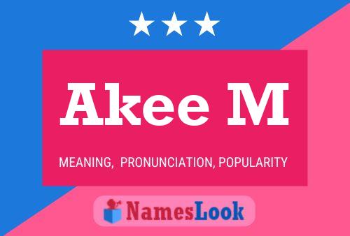 ملصق اسم Akee M