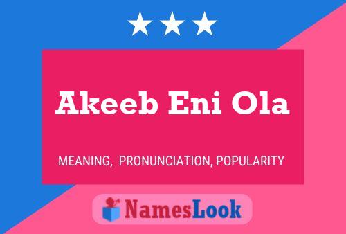 ملصق اسم Akeeb Eni Ola