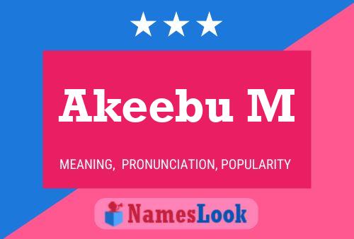 ملصق اسم Akeebu M