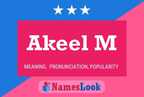 ملصق اسم Akeel M