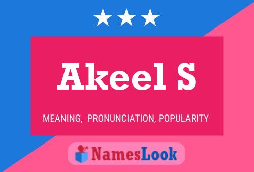 ملصق اسم Akeel S