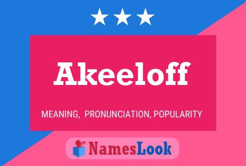 ملصق اسم Akeeloff