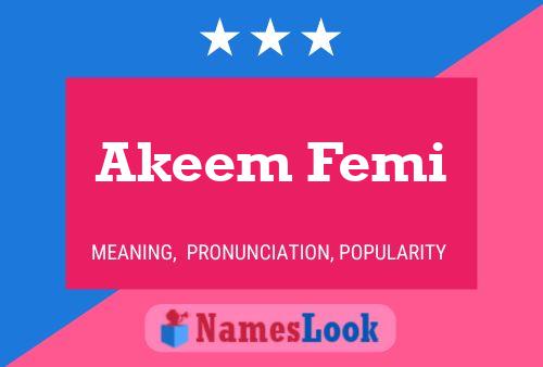 ملصق اسم Akeem Femi