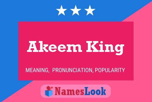 ملصق اسم Akeem King