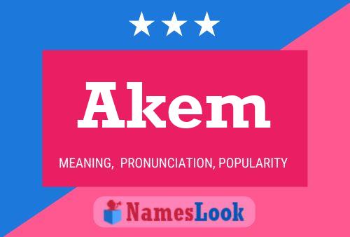 ملصق اسم Akem