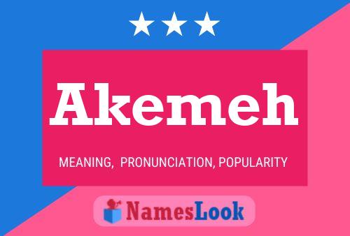 ملصق اسم Akemeh