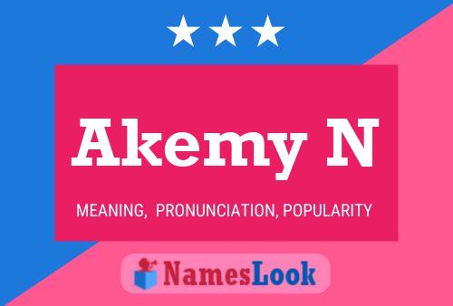 ملصق اسم Akemy N