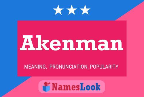 ملصق اسم Akenman