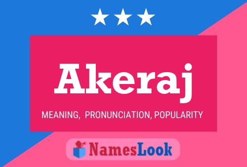 ملصق اسم Akeraj