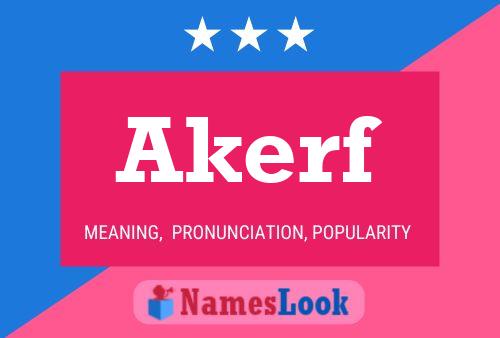 ملصق اسم Akerf