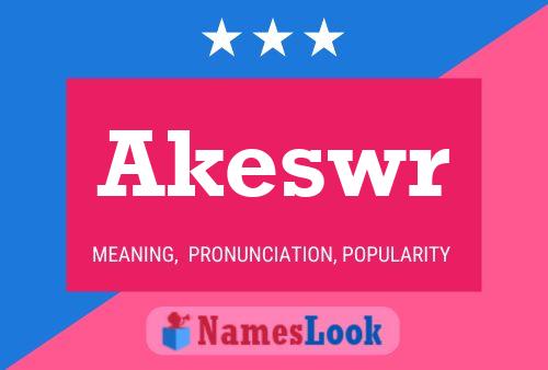 ملصق اسم Akeswr