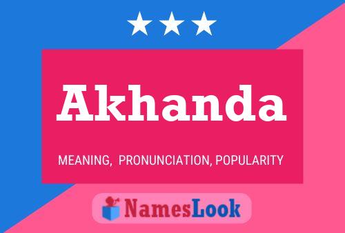 ملصق اسم Akhanda