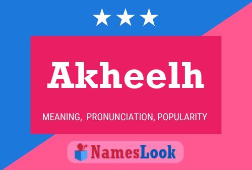 ملصق اسم Akheelh