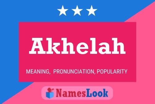 ملصق اسم Akhelah