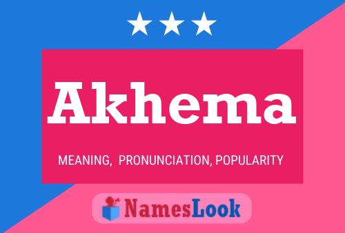 ملصق اسم Akhema