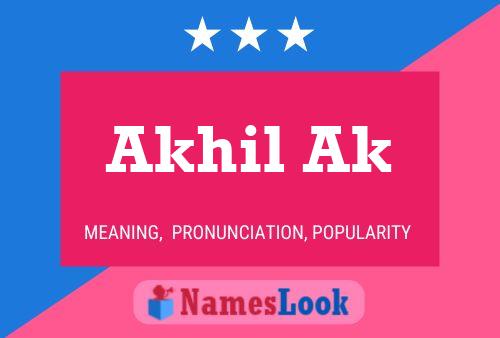 ملصق اسم Akhil Ak