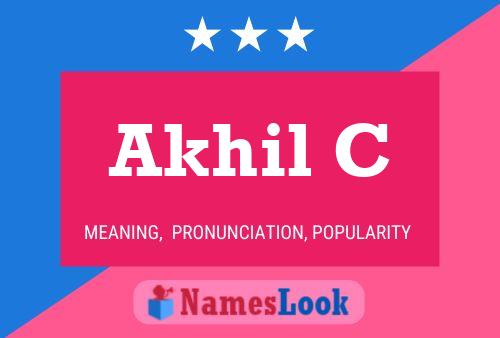 ملصق اسم Akhil C