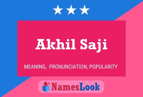 ملصق اسم Akhil Saji