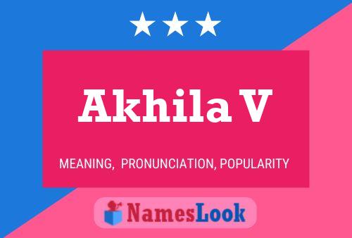 ملصق اسم Akhila V