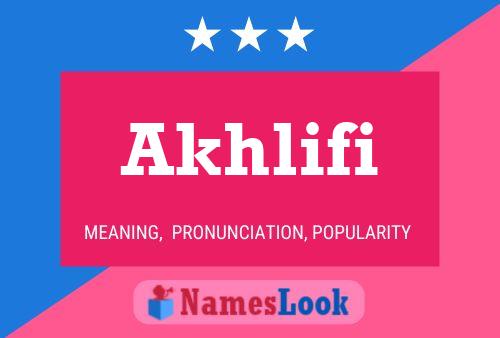 ملصق اسم Akhlifi