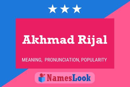 ملصق اسم Akhmad Rijal