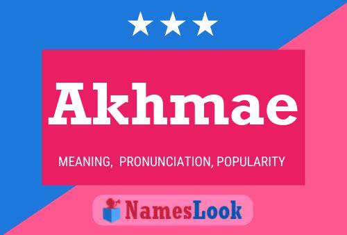 ملصق اسم Akhmae