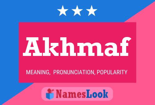 ملصق اسم Akhmaf