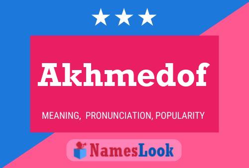 ملصق اسم Akhmedof