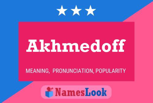 ملصق اسم Akhmedoff