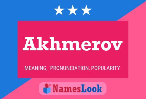 ملصق اسم Akhmerov