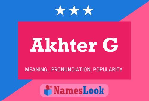 ملصق اسم Akhter G