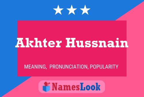 ملصق اسم Akhter Hussnain