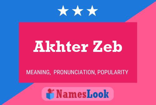 ملصق اسم Akhter Zeb