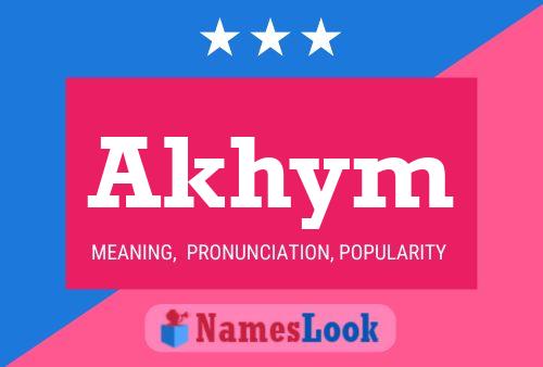 ملصق اسم Akhym