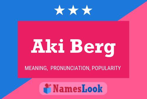 ملصق اسم Aki Berg