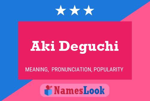 ملصق اسم Aki Deguchi