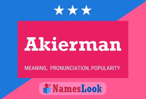 ملصق اسم Akierman