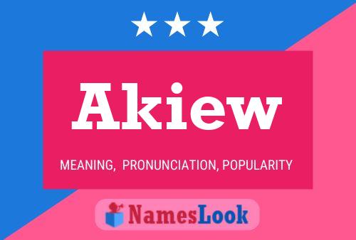 ملصق اسم Akiew