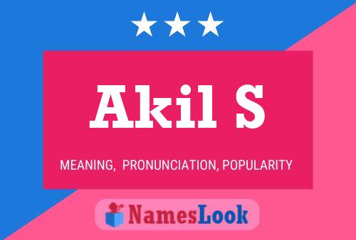 ملصق اسم Akil S