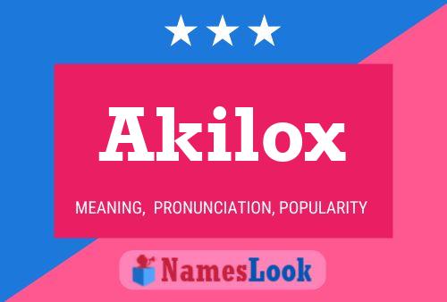 ملصق اسم Akilox