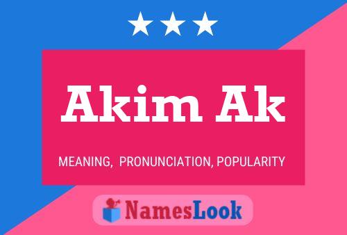 ملصق اسم Akim Ak