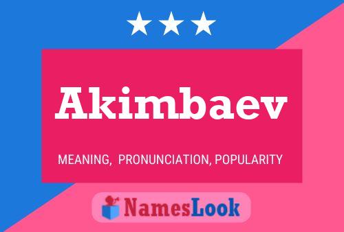 ملصق اسم Akimbaev