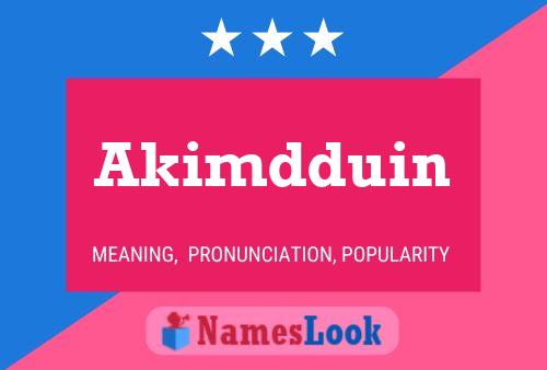 ملصق اسم Akimdduin