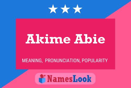 ملصق اسم Akime Abie