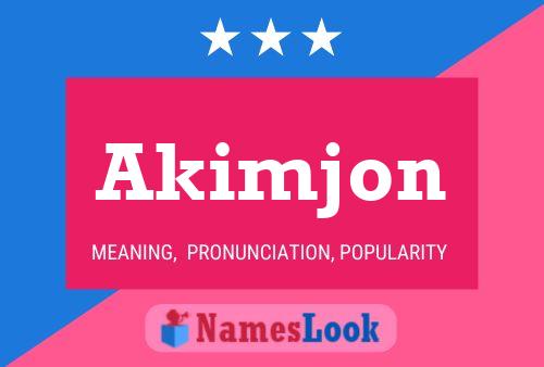 ملصق اسم Akimjon