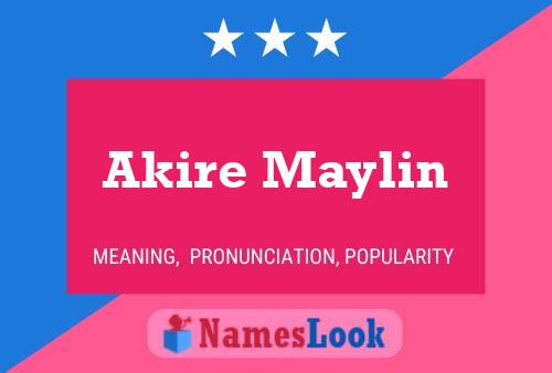 ملصق اسم Akire Maylin