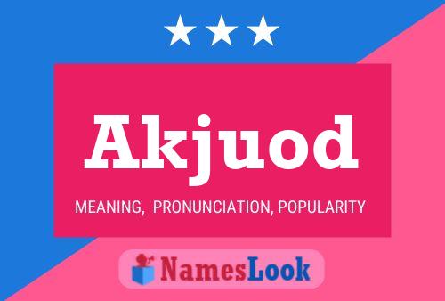 ملصق اسم Akjuod